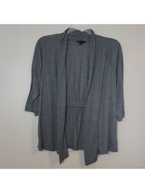 AB Studio Charcoal Open Front Cardigan | BB214F